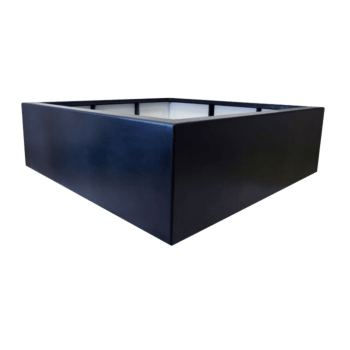 πολυεστερική γλάστρα - Τετράγωνο - 140 x 140 x 60 cm - Με βάση