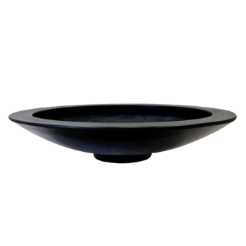 πολυεστερική γλάστρα - Μπολ - Ø 153 x 34 cm - RAL9005 ματ (μαύρο) - Με βάση