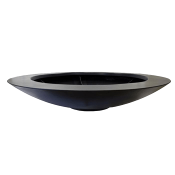 πολυεστερική γλάστρα - Μπολ - Ø 200 x 40 cm - RAL9010 ματ (λευκό) - Με βάση