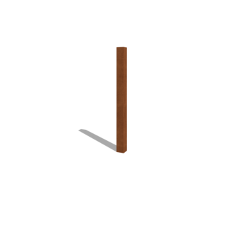 Στύλος περίφραξης από ατσάλι corten 150 cm