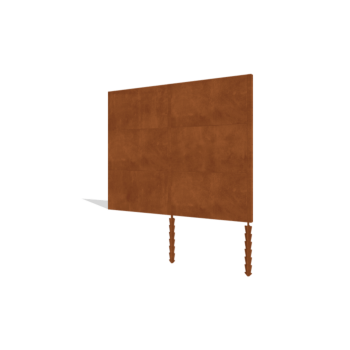Φράχτης κηπου από χάλυβα corten H3 σετ 252 cm
