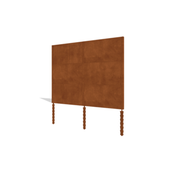 Φράχτης κηπου από χάλυβα corten H3 oλόκληρο σετ 258 cm
