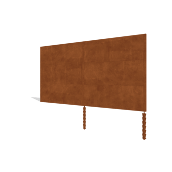 Φράχτης κηπου από χάλυβα corten H3 σετ 372 cm
