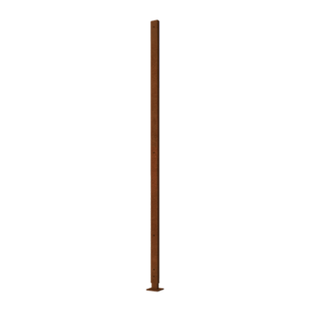 Βάση από ατσάλι corten ίσιο επίπεδη βάση με 190 x 6 x 3 cm
