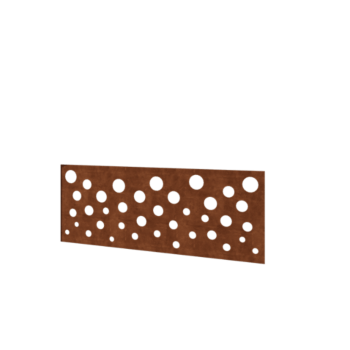 Φράχτης από χάλυβα Corten H - Πάνελ B - 120 x 47,5 cm
