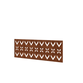 Φράχτης από χάλυβα Corten H - Πάνελ V - 120 x 47,5 cm