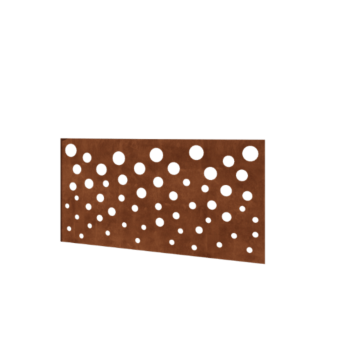 Φράχτης από χάλυβα Corten H - Πάνελ B - 120 x 63,3 cm