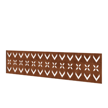 Φράχτης από χάλυβα Corten H - Πάνελ V - 180 x 47,5 cm