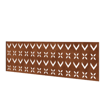 Φράχτης από χάλυβα Corten H - Πάνελ V - 180 x 63,3 cm