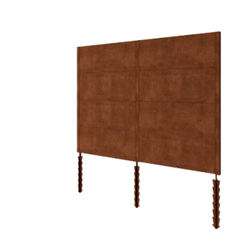 Φράχτης από χάλυβα Corten H4 - Plíres set - 258 x 6 x 190 cm