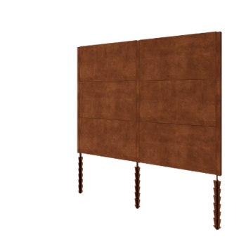 Φράχτης από χάλυβα Corten H3 - Plíres set - 258 x 6 x 190 cm