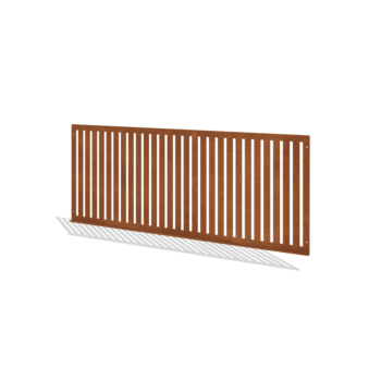 Διακοσμητικός Φράχτης από ατσάλι corten S 149 x 60 cm
