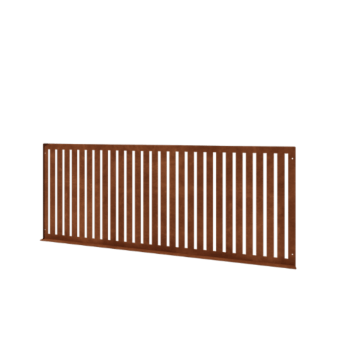 Διακοσμητικός Φράχτης από ατσάλι corten S 149 x 60 cm