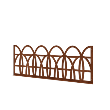 Διακοσμητικός Φράχτης από ατσάλι corten T 149 x 60 cm