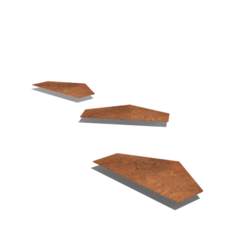 Πλάκα από ατσάλι corten Εξάγωνο HV 50