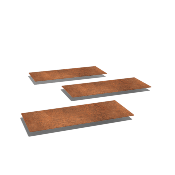 Πλάκα από ατσάλι corten Ορθογώνιο 60 x 25 cm