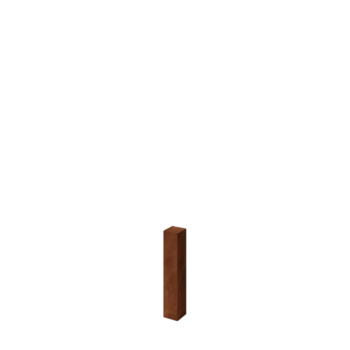 Στύλος περίφραξης από ατσάλι corten 60 cm