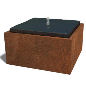 Συντριβάνι από ατσάλι corten 80 x 80 x 40 cm