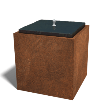 Συντριβάνι από ατσάλι corten 80 x 80 x 80 cm