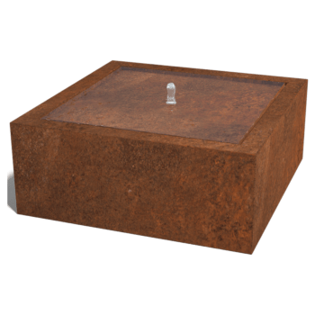 Συντριβάνι από ατσάλι corten 100 x 100 x 40 cm