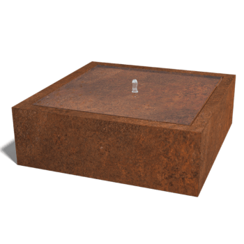 Συντριβάνι από ατσάλι corten 120 x 120 x 40 cm