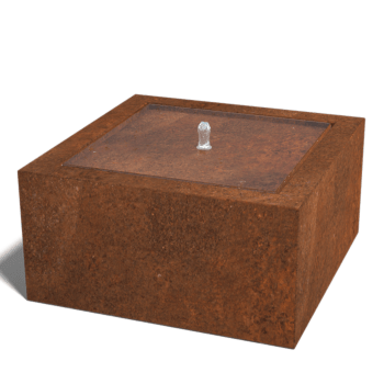 Συντριβάνι από ατσάλι corten 80 x 80 x 40 cm