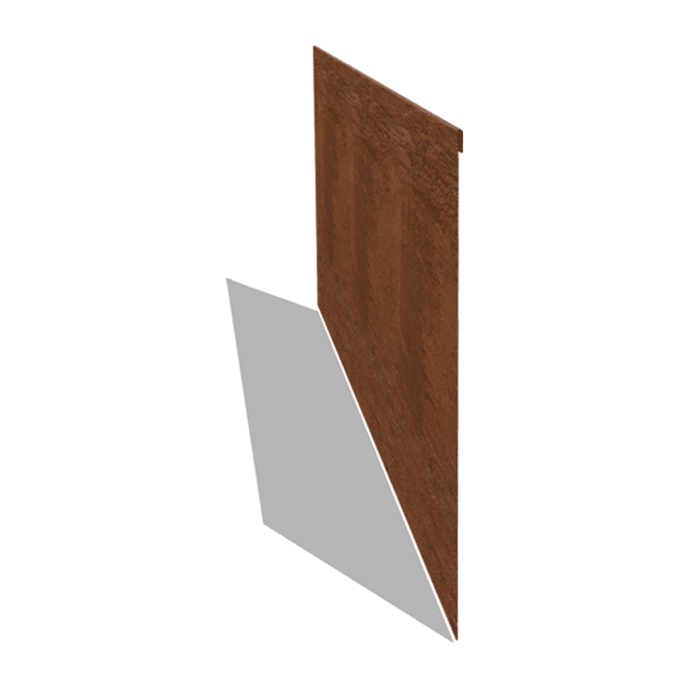 Χωρίσματα γκαζόν από ατσάλι corten επίπεδο 45 cm (μήκος 150 cm)
