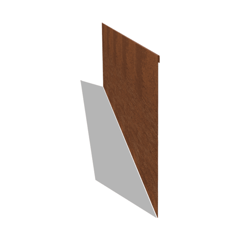 Χωρίσματα γκαζόν από ατσάλι corten επίπεδο 45 cm (μήκος 240 cm)