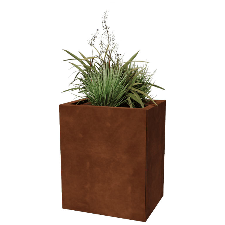 Ζαρντινιέρα από χάλυβα corten Τέξας 40 x 50 cm