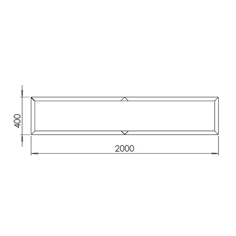 Ζαρντινιέρα από χάλυβα corten Texas xxl 200 x 40 cm