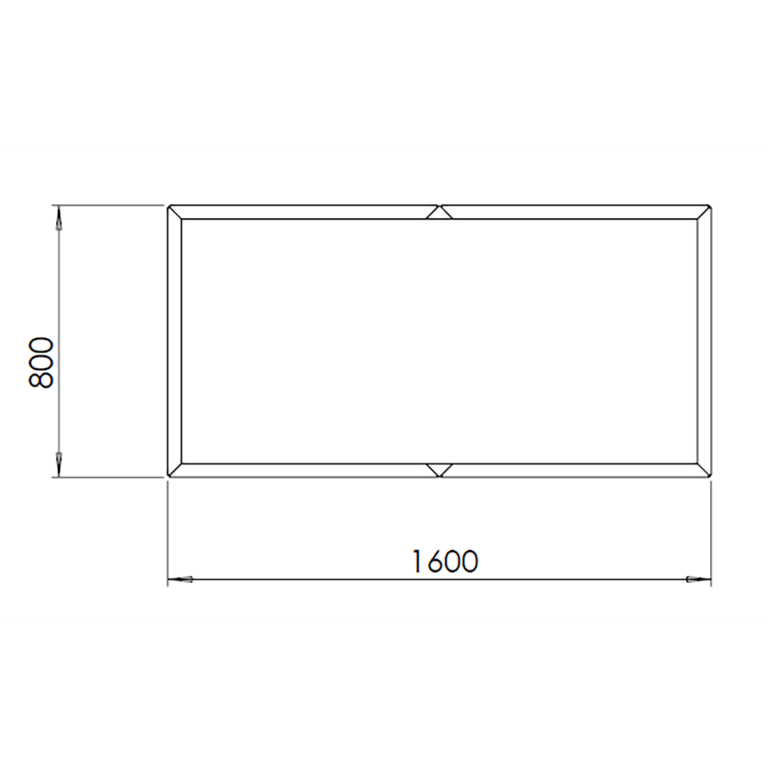 Ζαρντινιέρα από χάλυβα corten Texas xxl 160 x 80 cm