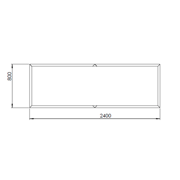 Ζαρντινιέρα από χάλυβα corten Texas xxl 240 x 80 cm