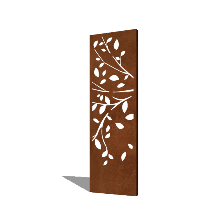 Πάνελ από ατσάλι corten δέντρο μέρος 2 60 x 6 x 190 cm