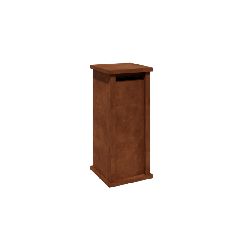 Γραμματοκιβώτιο από χάλυβα Corten - Arizona S - 40 x 40 x 100 cm