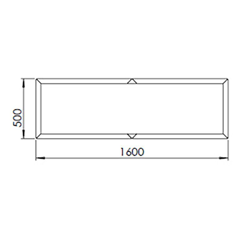 Ζαρντινιέρα από χάλυβα corten Texas xxl 160 x 50 cm