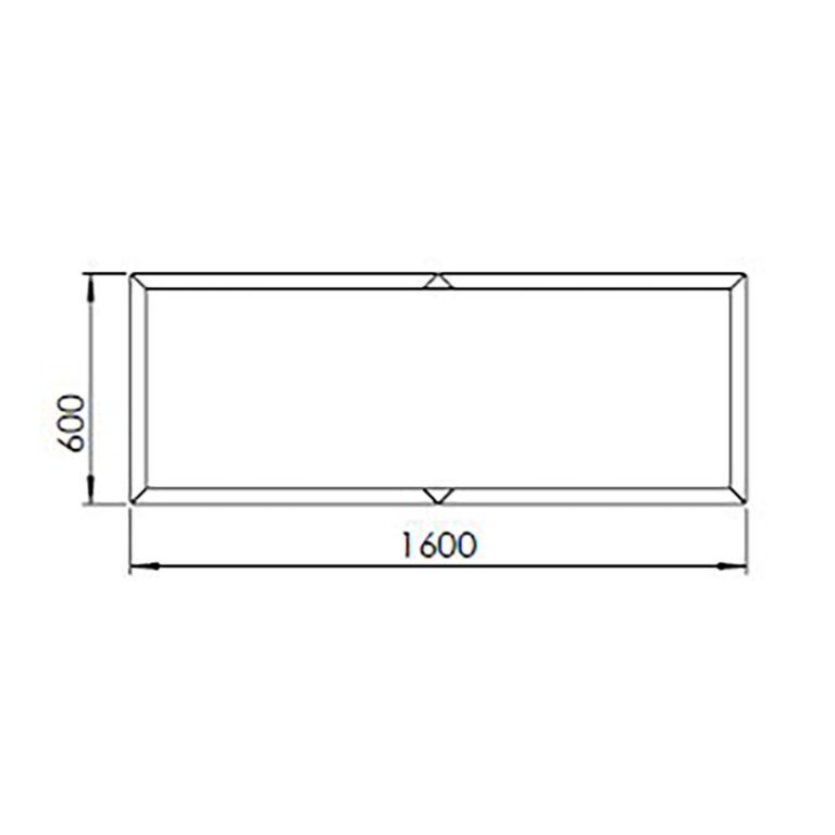 Ζαρντινιέρα από χάλυβα corten Texas xxl 160 x 60 cm