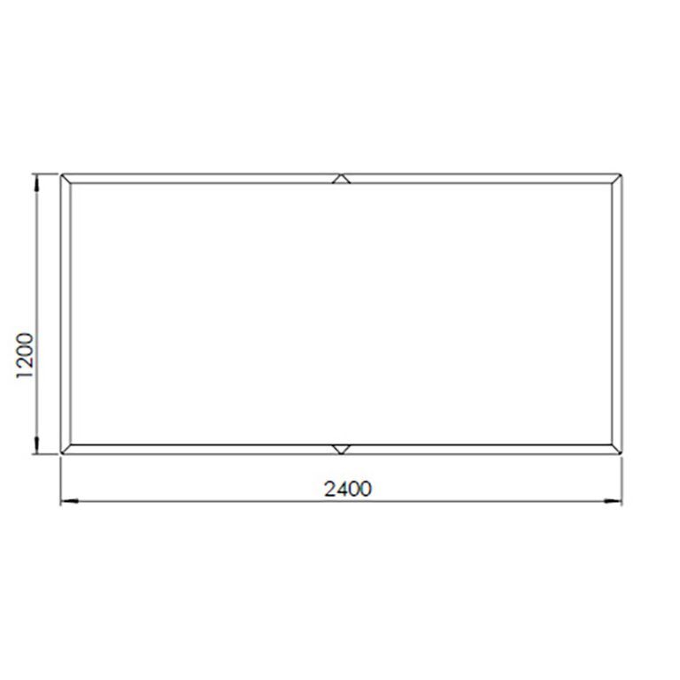 Ζαρντινιέρα από χάλυβα corten Texas xxl 240 x 120 cm