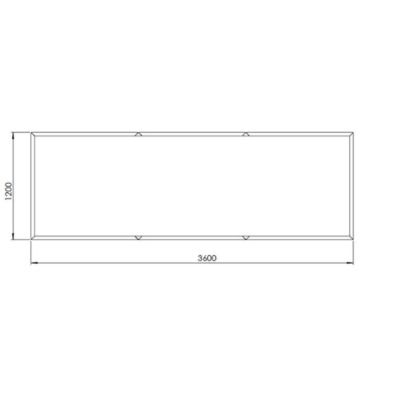 Ζαρντινιέρα από χάλυβα corten Texas xxl 360 x 120 cm