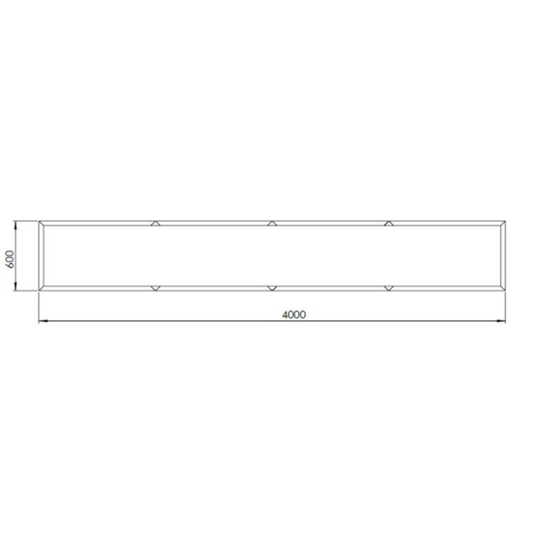 Ζαρντινιέρα από χάλυβα corten Texas xxl 400 x 60 cm
