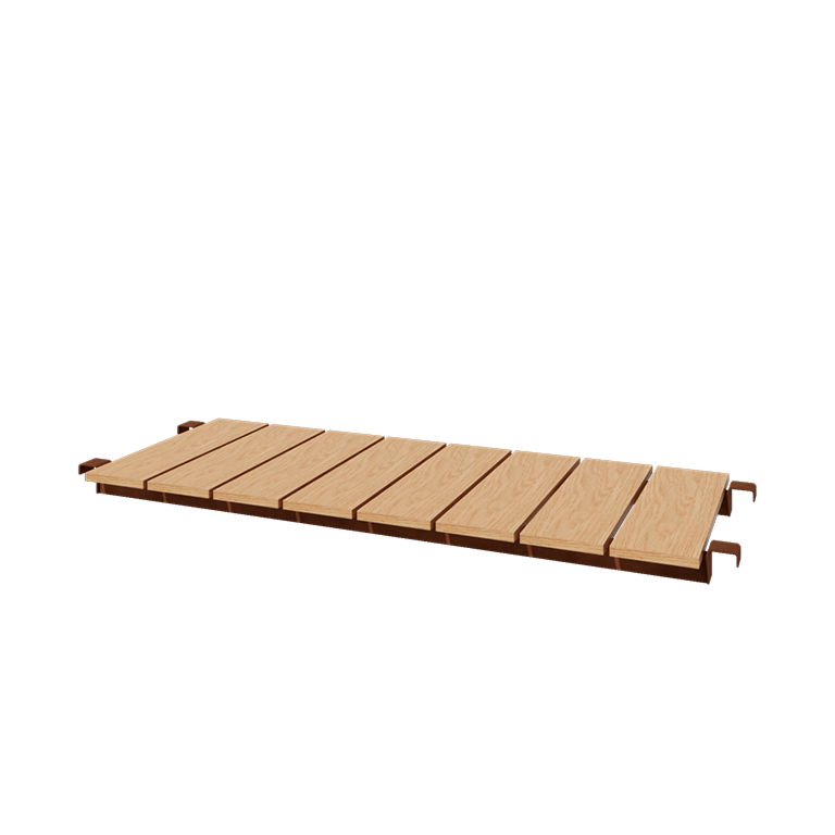 Παγκάκι από χάλυβα Corten - 130 x 42 cm