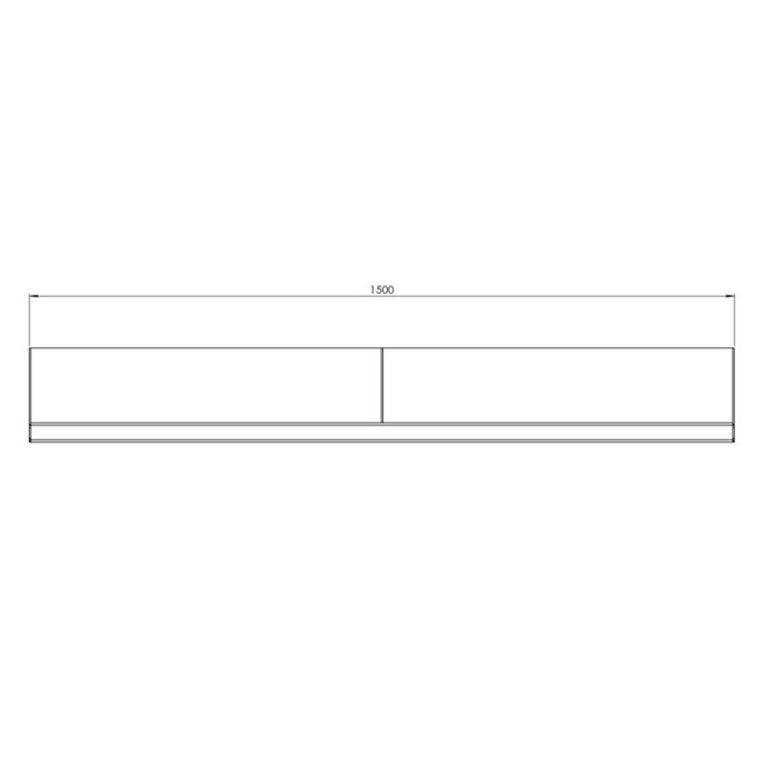 Τοιχίο αντιστήριξης από ατσάλι corten ίσιο 150 cm (ύψος 30 cm)