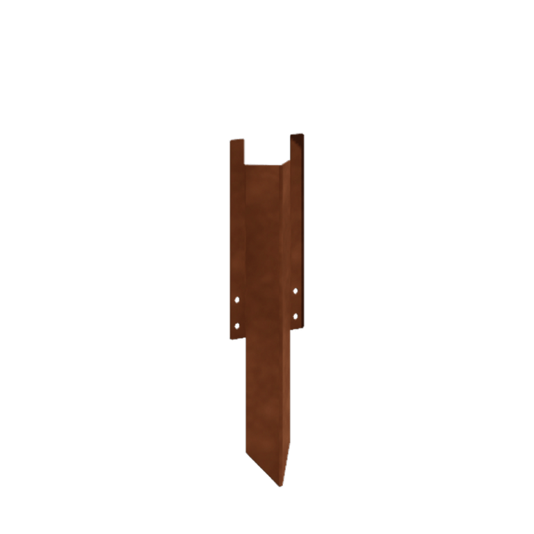 μεσαίος πείρος στήριξης Χάλυβας Corten 22 - 25 cm