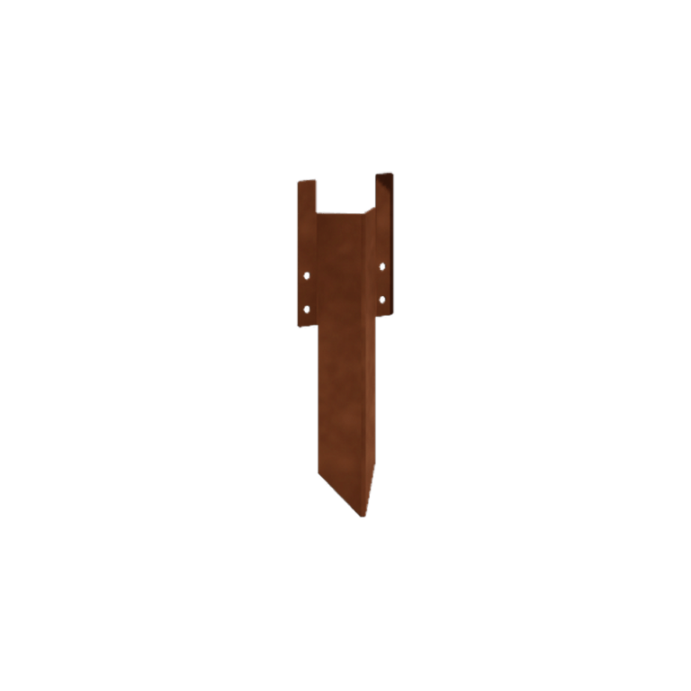 κοντός πείρος στήριξης Χάλυβας Corten 12 - 15 cm