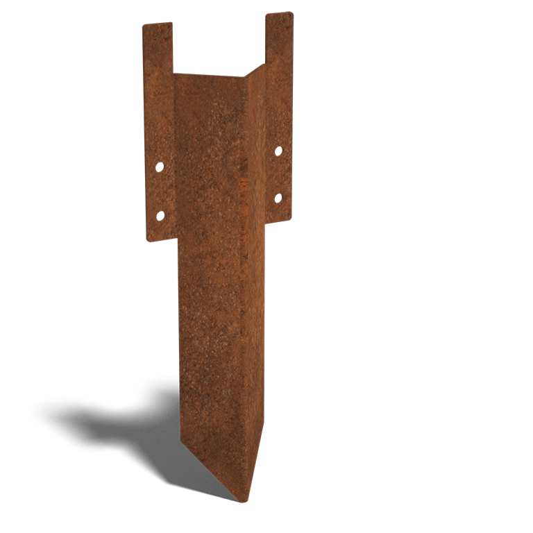 κοντός πείρος στήριξης Χάλυβας Corten 12 - 15 cm