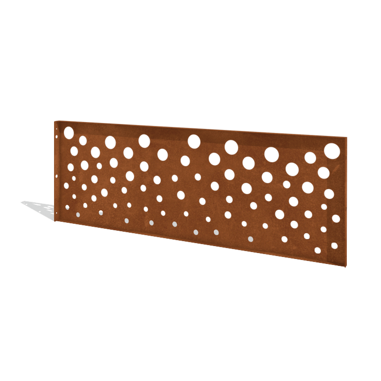 Φράχτης από χάλυβα Corten H - Πάνελ B - 180 x 63,3 cm