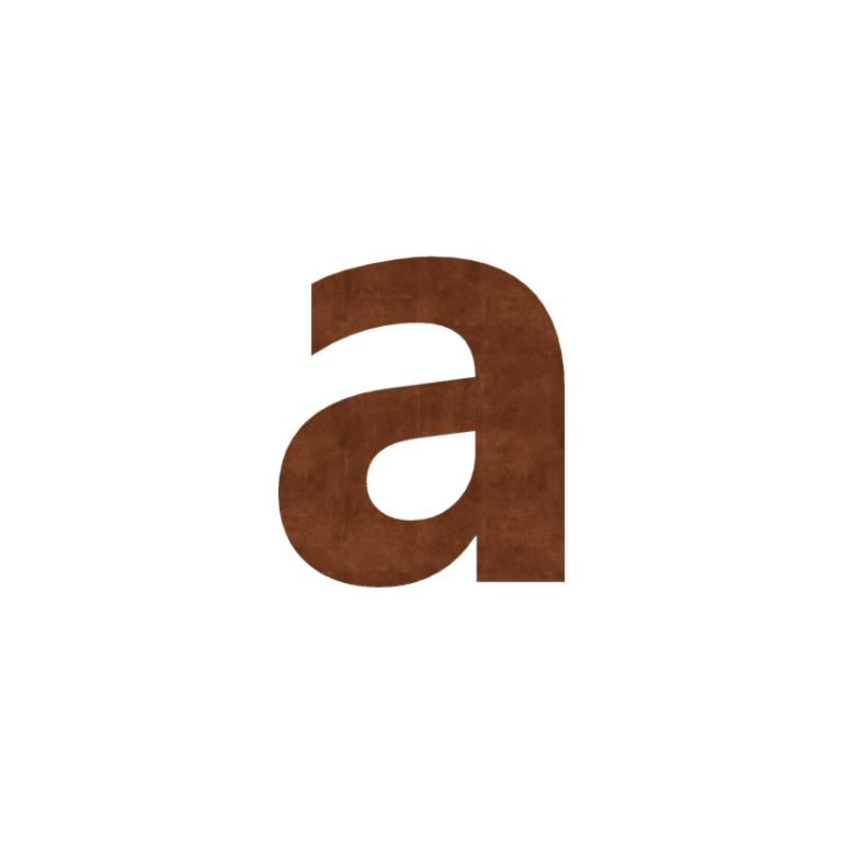 Αριθμός από ατσάλι corten a - 10 cm
