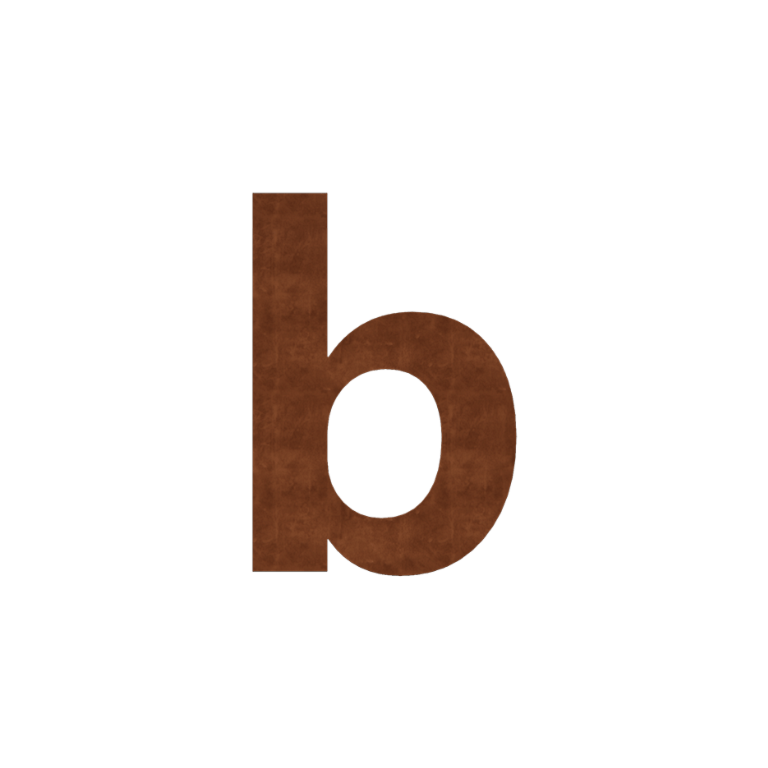 Αριθμός οδων από χάλυβα Corten B - 9,9 x 15 cm