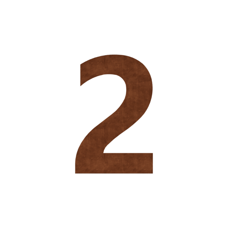 αριθμός σπιτιού Χάλυβας Corten (πλάκα) 2 - 15 cm