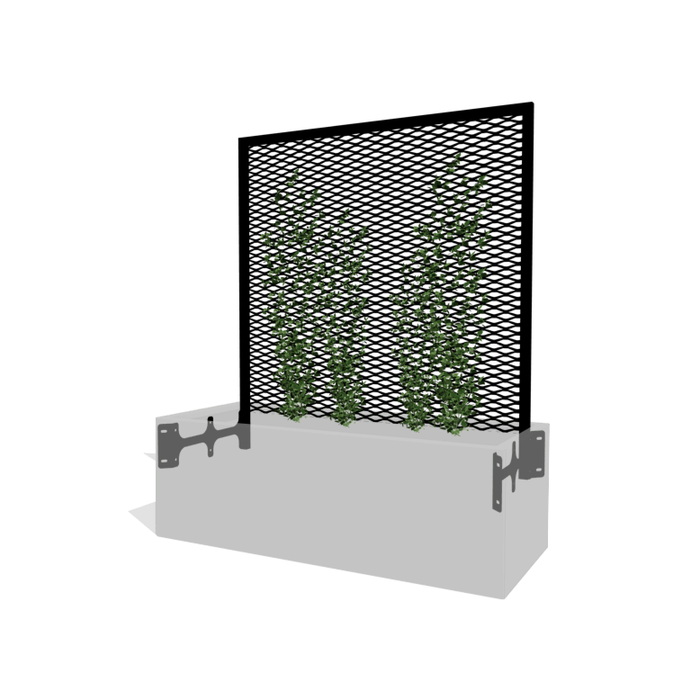 Μαύρο kαφασωτό για αναρριχώμενα 120 x 50 cm
