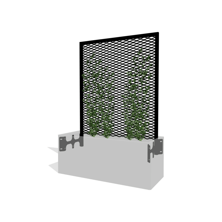 Μαύρο kαφασωτό για αναρριχώμενα 100 x 40 cm